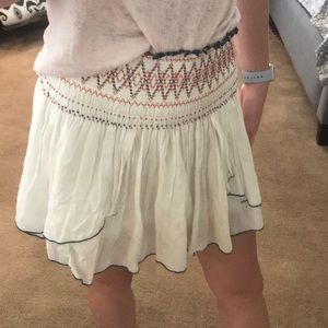beaded free people skirt